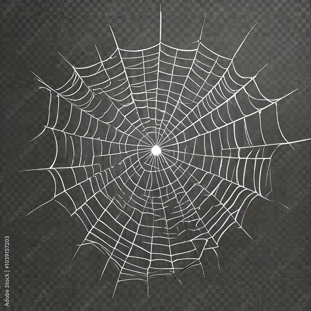 Obraz premium spider web with dew drops