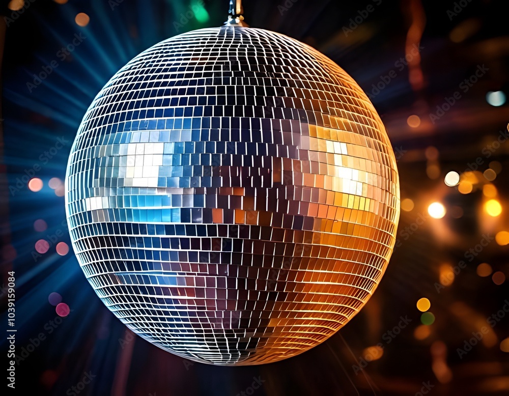 Obraz premium disco ball with lights