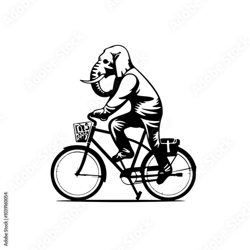 Elephant Riding Bicycle