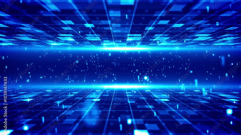 Digital technology background for sci fi technology films and cinematic in scene.