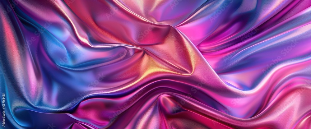 Abstract fashion backdrop with shiny silk material in vibrant colors Abstract fashion backdrop with shiny silk material in vibrant colors
