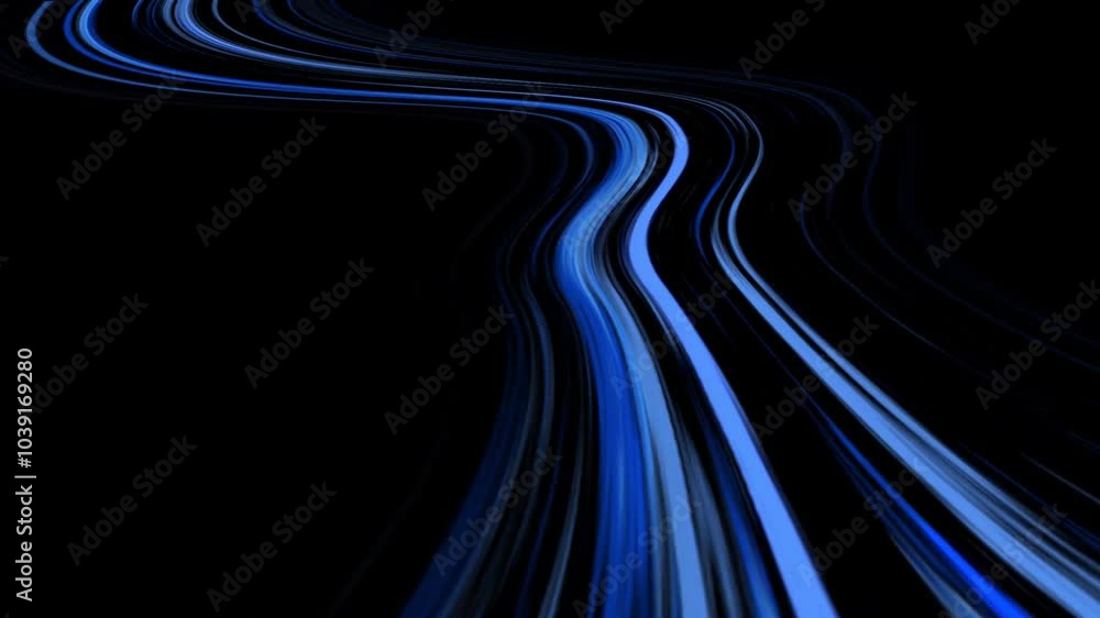 Blue line speed animation video Blue line speed animation video