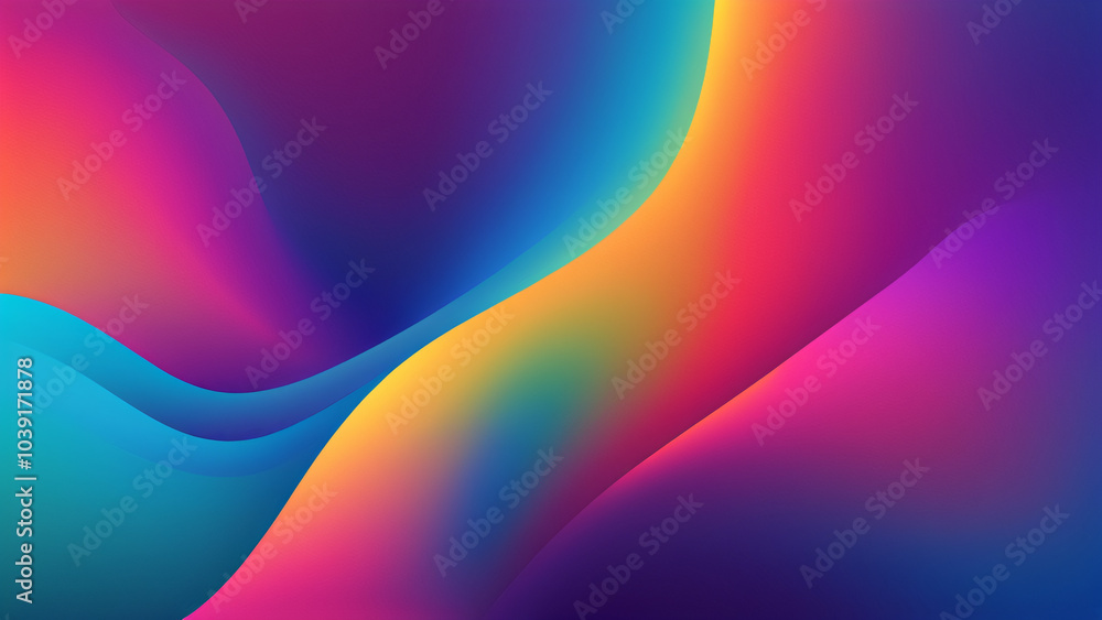 Abstract Vibrant gradient mesh background vector Abstract Vibrant gradient mesh background vector