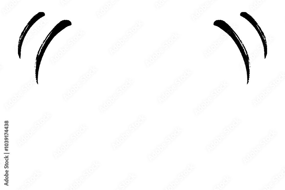 Obraz premium 筆タッチのあしらいのイラスト