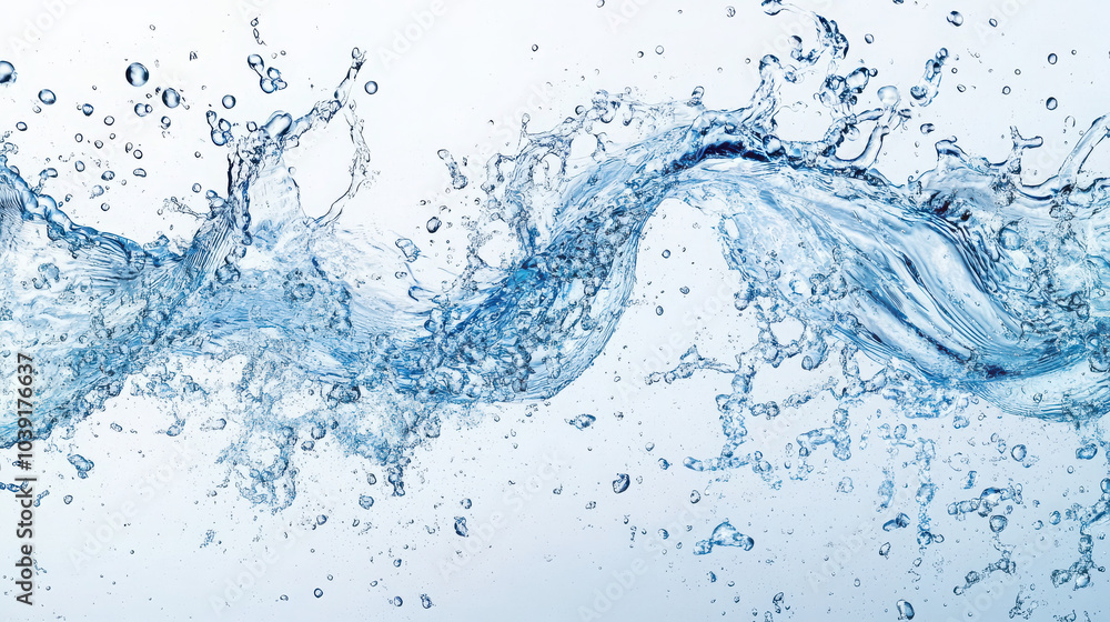 A dynamic splash of water, illustrating movement and fluidity. A dynamic splash of water, illustrating movement and fluidity.