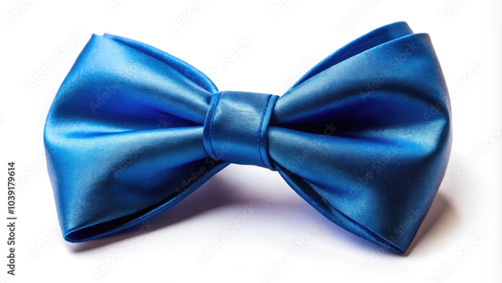 Sleek satin blue bow tie, an elegant hipster accessory perfect for formal occasions, showcased against a transparent background in realistic vector illustration of silk fabric. Sleek satin blue bow tie, an elegant hipster accessory perfect for formal occasions, showcased against a transparent background in realistic vector illustration of silk fabric.