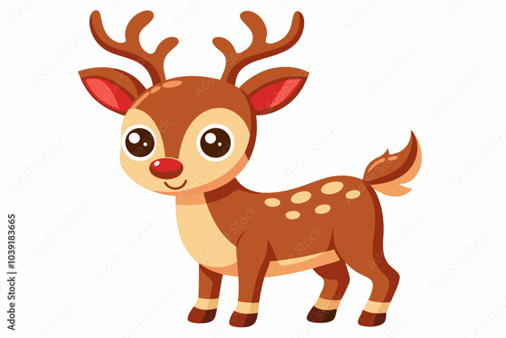 Cute reindeer vector illustration, Christmas baby reindeer vector art, reindeer clip art vector Cute reindeer vector illustration, Christmas baby reindeer vector art, reindeer clip art vector