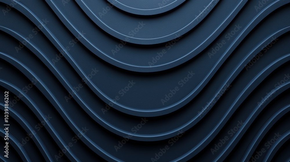 Abstract layer design in dark blue tones, perfect for backgrounds or modern art applications. Abstract layer design in dark blue tones, perfect for backgrounds or modern art applications.
