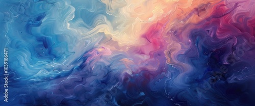 Oil Painting Abstract Ethereal Background