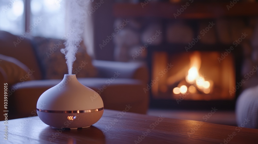 Cozy Fireplace with Aroma Diffuser Cozy Fireplace with Aroma Diffuser