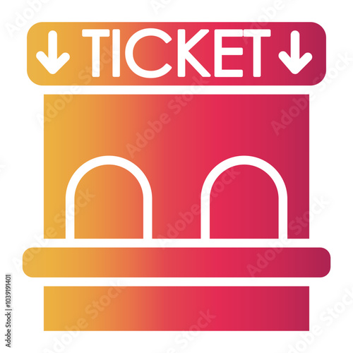 ticket Gradient icon