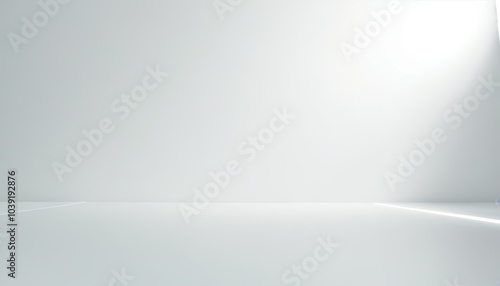 Wallpaper Mural White gray studio abstract background with smooth lines, shadows 3 Torontodigital.ca