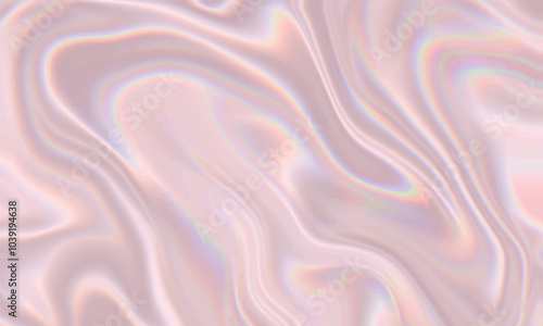 Pink gold silk texture background design with neon waves.