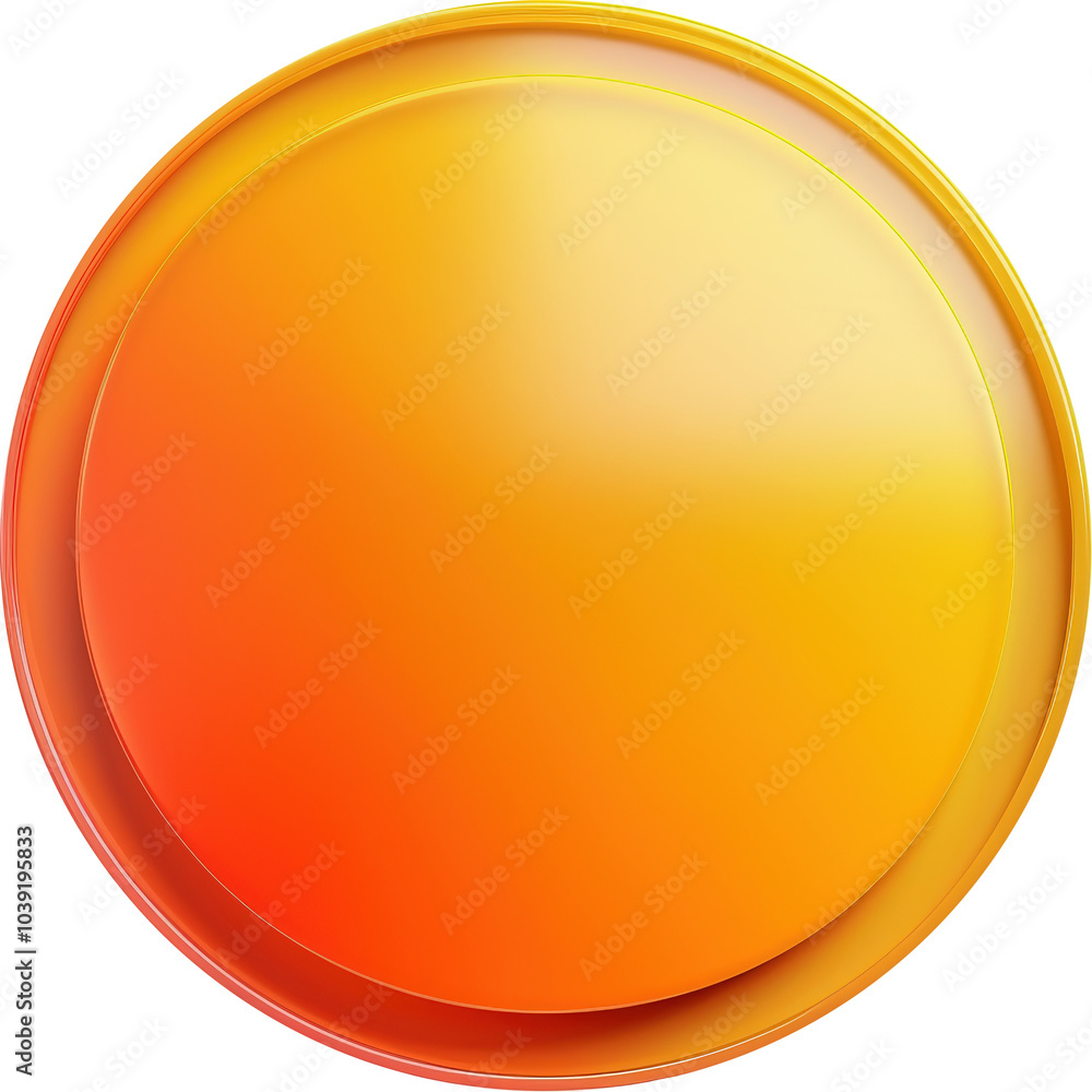 Shiny orange circle Shiny orange circle