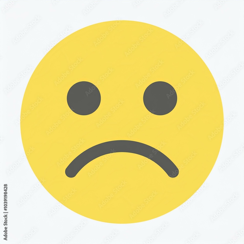 Fototapeta premium an emoji of disapproval