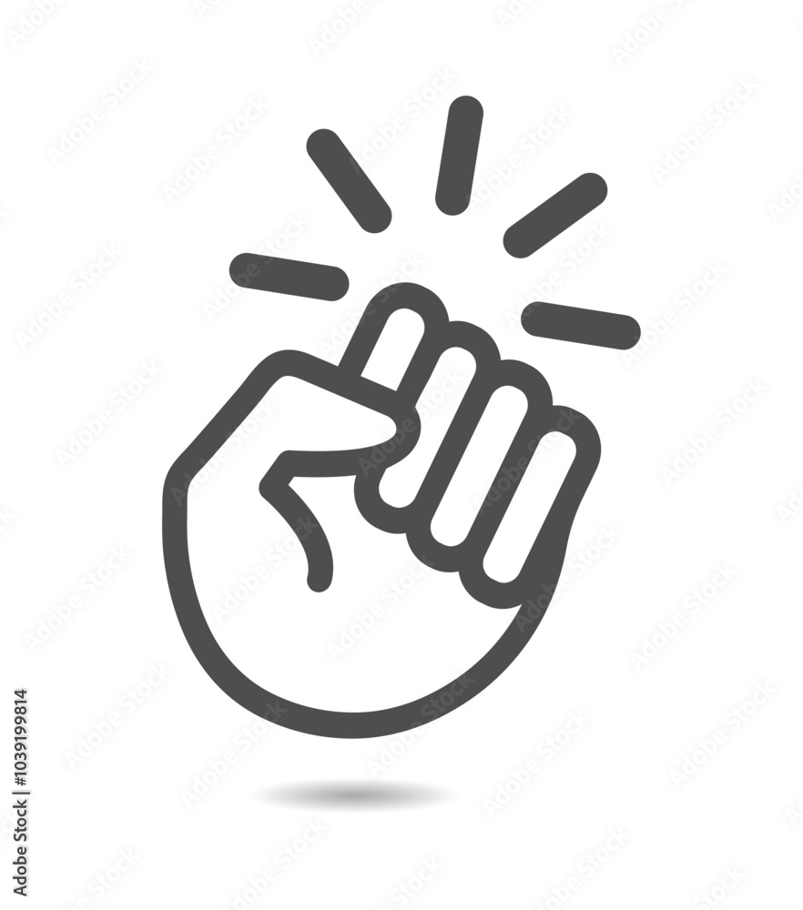 Hand knocking on door icon. Hitting fist vector icon. Fist icon Hand knocking on door icon. Hitting fist vector icon. Fist icon