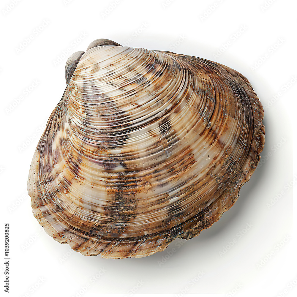 Fototapeta premium sea shell. sea snail on white background. sea shell on white background