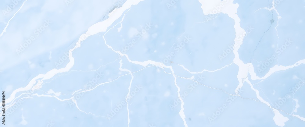 Obraz premium Sky Blue Marble with White Veins Background