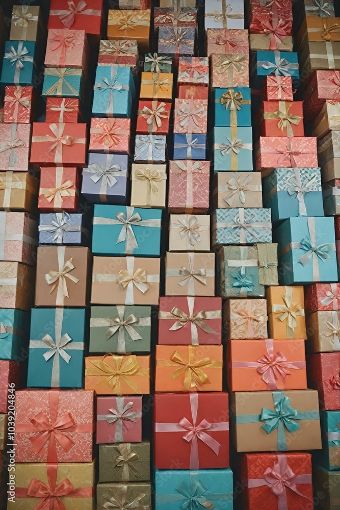 Gift box stack Gift box stack
