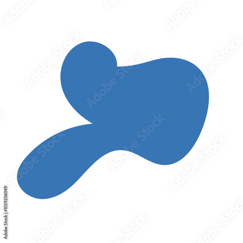 Blue yellow abstract shapes vectors 