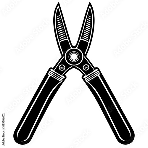 Loppers vector illustration silhouette 
