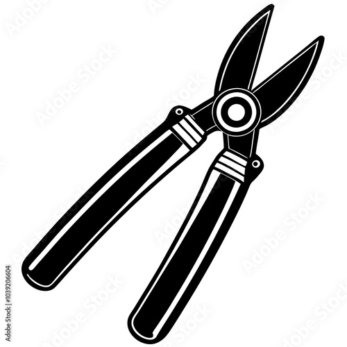 Loppers vector illustration silhouette 
