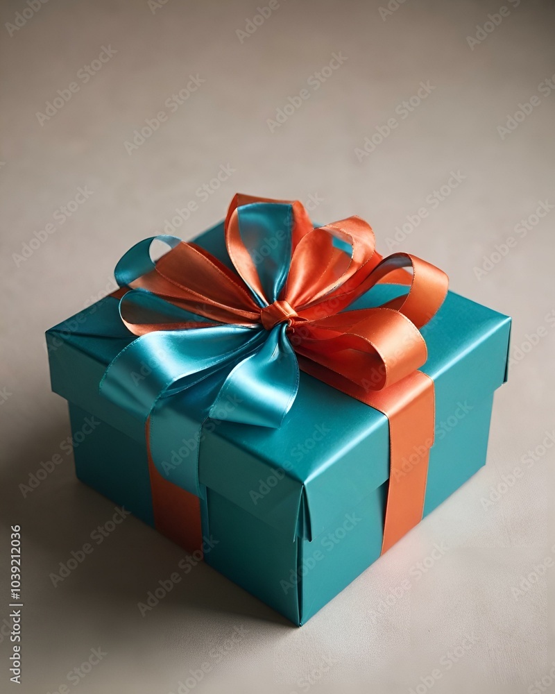 Obraz premium Green gift box