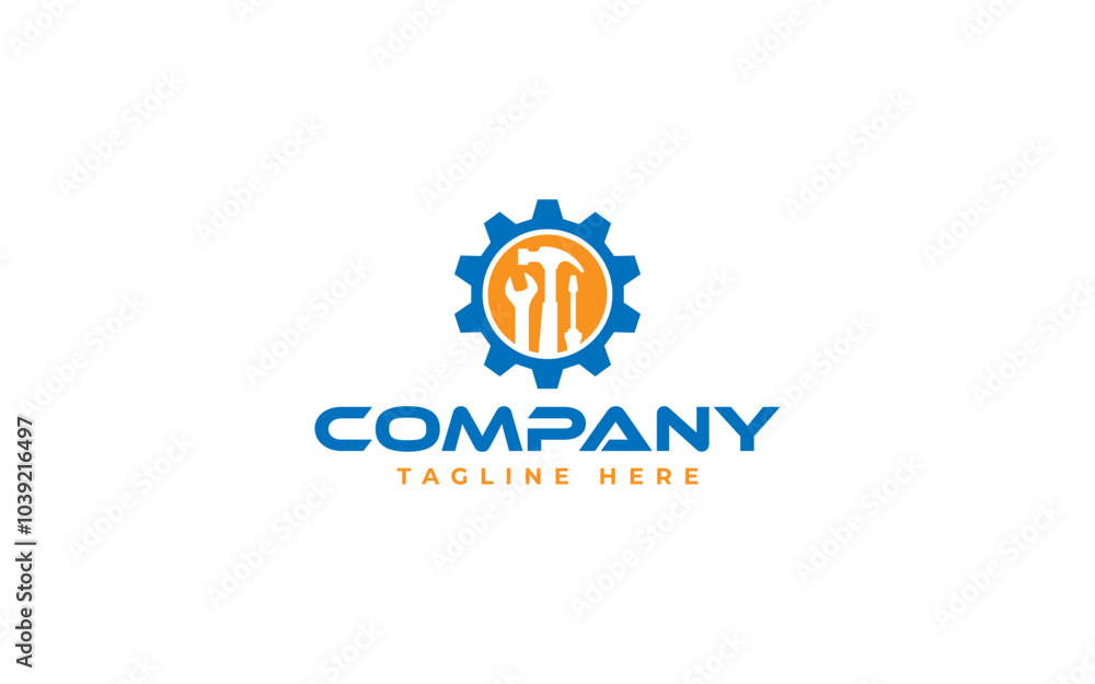 gear tool logo design vector illustration gear tool logo design vector illustration