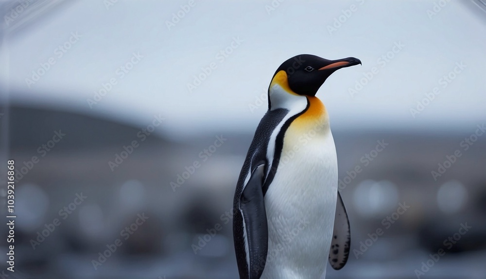Fototapeta premium penguin in polar regions