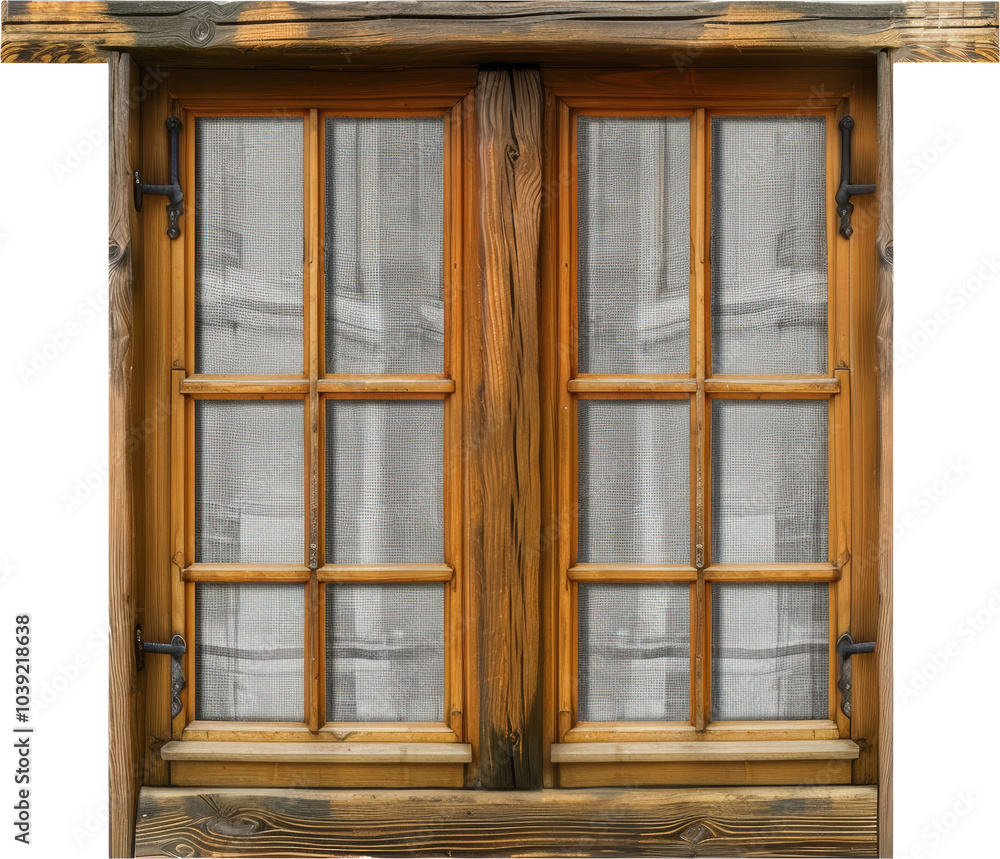 Rustic wooden window Rustic wooden window