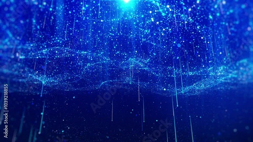 Particle Trails Glittering Background Loop
