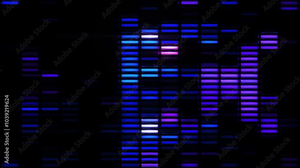 Music neon equalizer flashing vj background loop