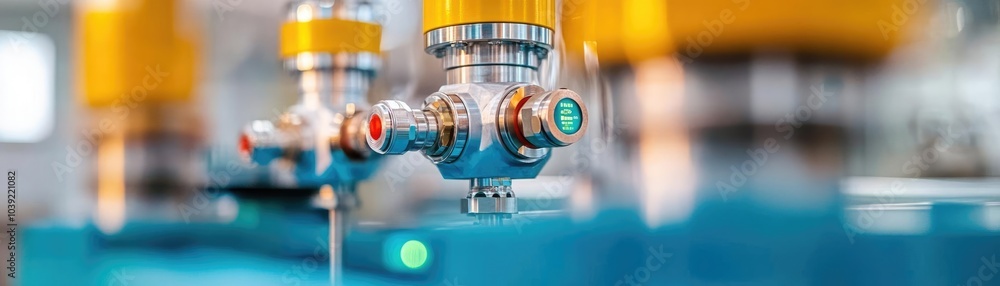 Advanced machinery in fuel processing plant, clean and high-tech Advanced machinery in fuel processing plant, clean and high-tech