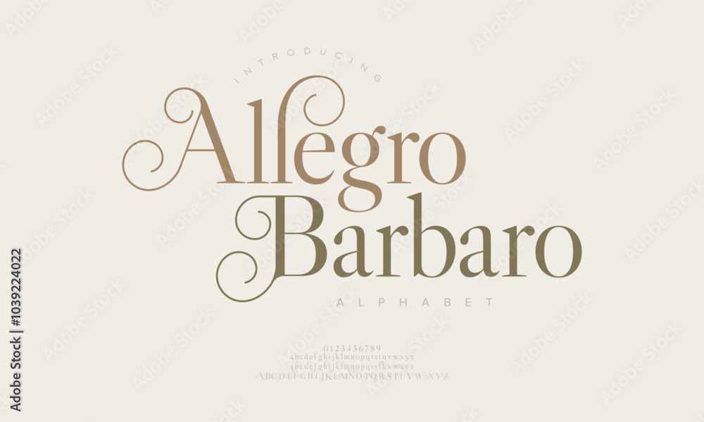 Alegro typography beauty fashion elegant minimalist serif italic fonts decorative wedding vintage retro logos. Minimal luxury font alphabet logo. Vector illustration Alegro typography beauty fashion elegant minimalist serif italic fonts decorative wedding vintage retro logos. Minimal luxury font alphabet logo. Vector illustration