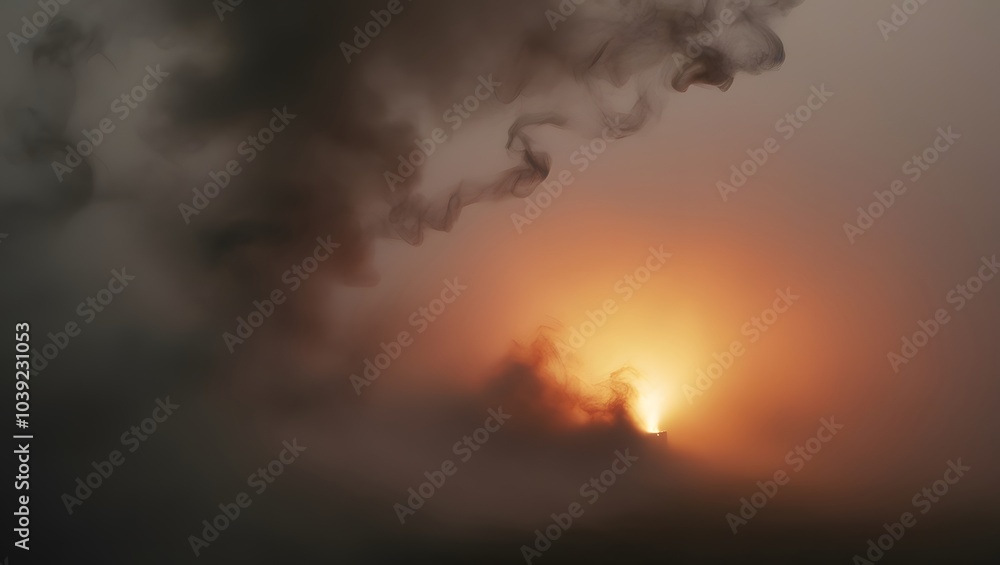 Foggy dark mystery environment background. Foggy dark mystery environment background.
