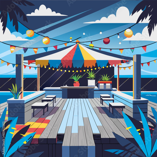 Summer street food festival with diverse cuisines, food trucks and culinary delights, 4K hyperrealistic photo.