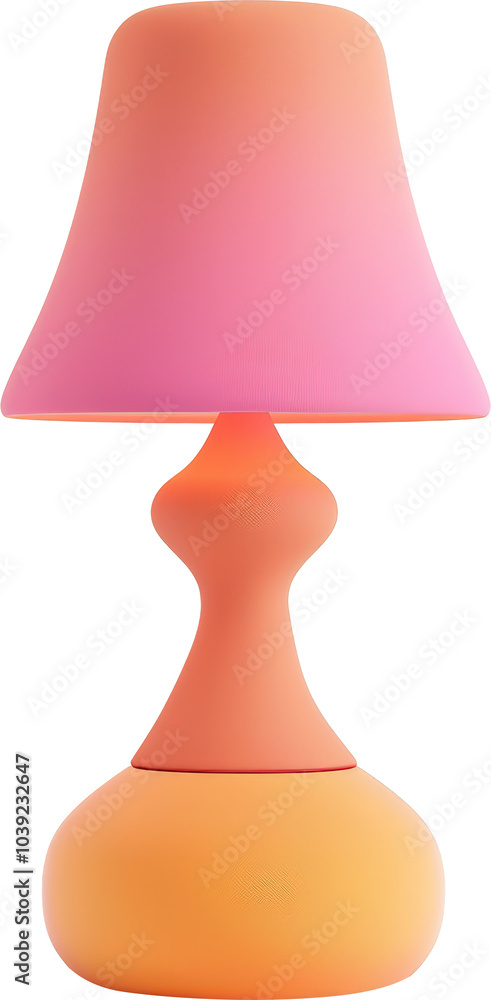 Pink and orange lamp Pink and orange lamp