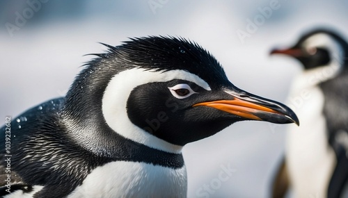 penguin on the rocks