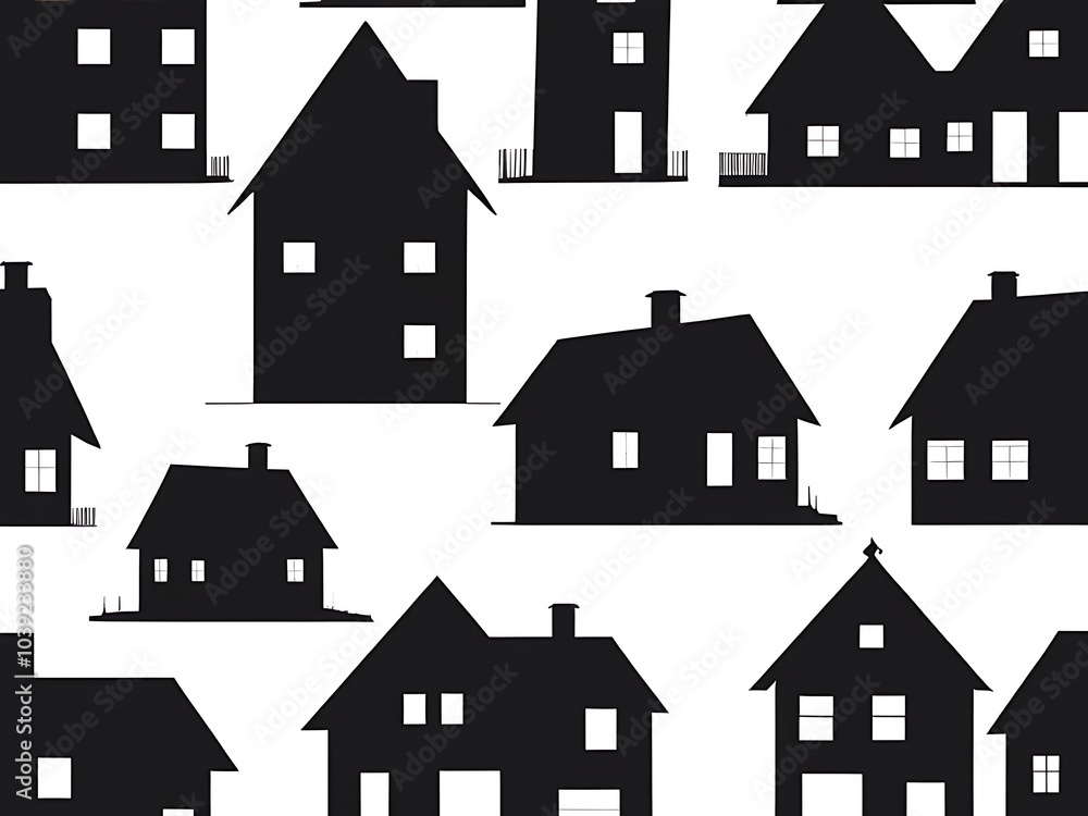 Fototapeta premium set of houses