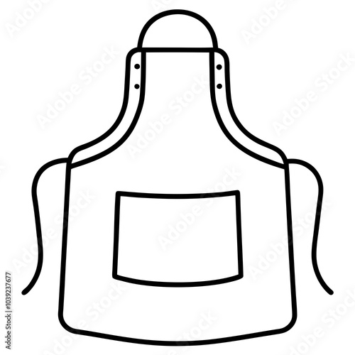 garden apron on a white background
