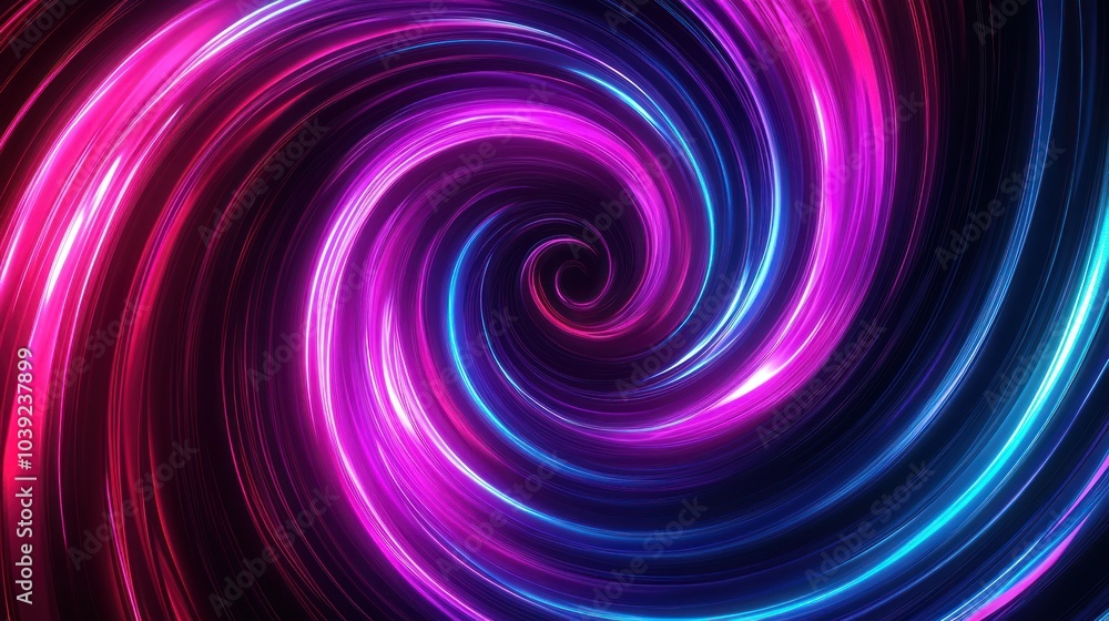 A vibrant swirl of pink and blue light creating a dynamic abstract pattern. A vibrant swirl of pink and blue light creating a dynamic abstract pattern.
