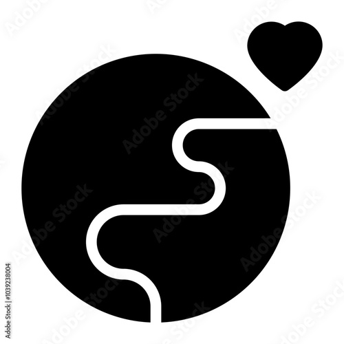 globalisation glyph icon