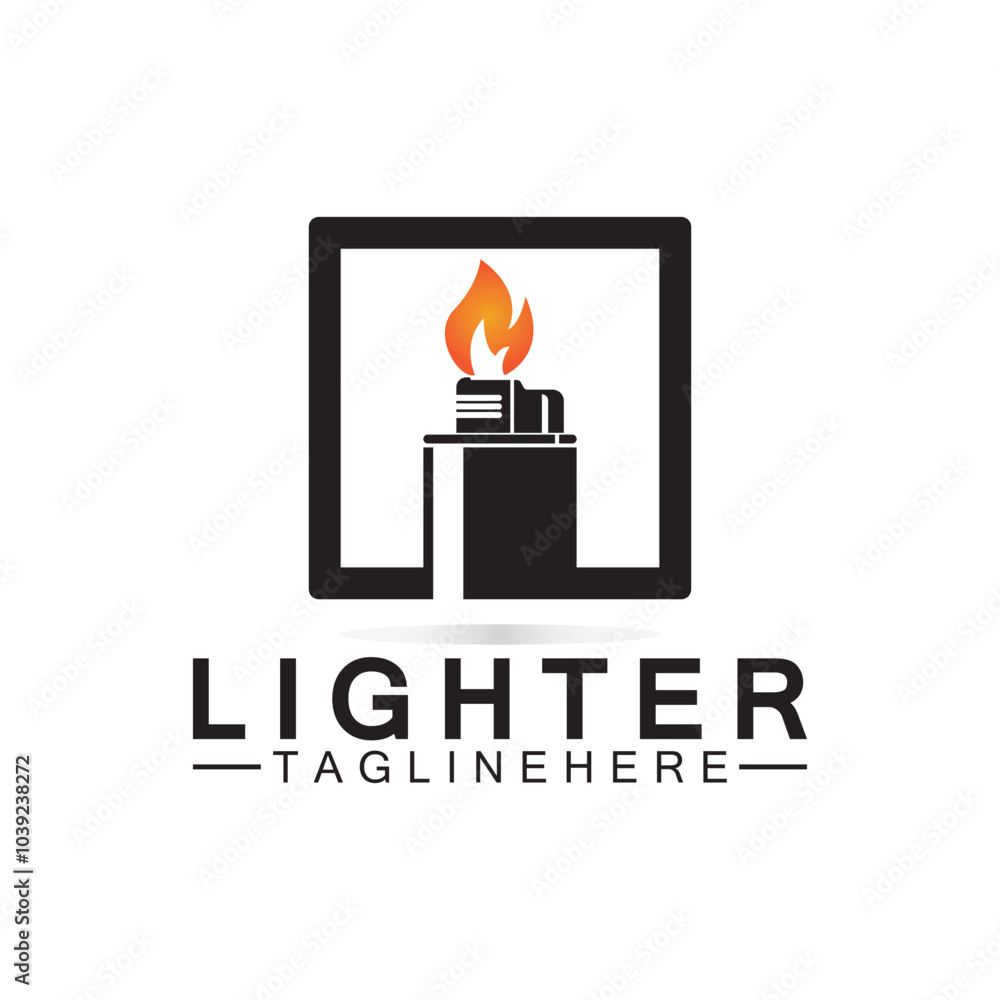 Lighter logo vector icon design template Lighter logo vector icon design template