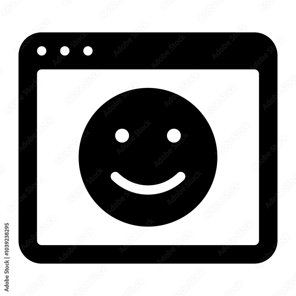 Fototapeta premium website glyph icon