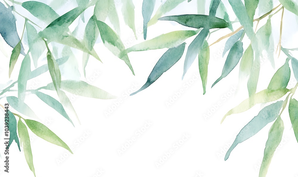 bamboo plants in the middle of the picture isolated on the white background, Generative AI bamboo plants in the middle of the picture isolated on the white background, Generative AI