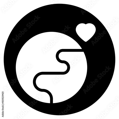 globalisation glyph icon