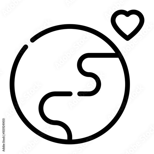 globalisation line icon