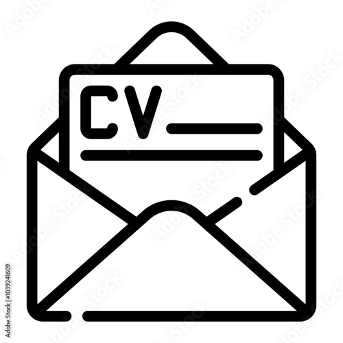 resume line icon