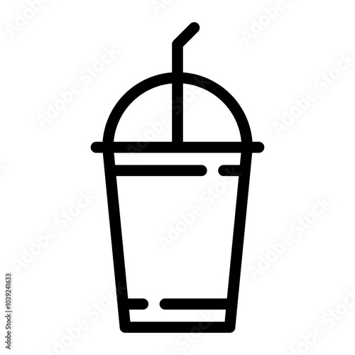 smoothies line icon