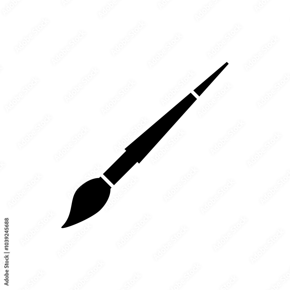 Paint brush vector icon, simple flat black trendy style illustration for web and app..eps Paint brush vector icon, simple flat black trendy style illustration for web and app..eps